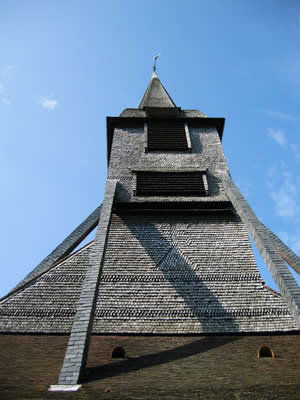 Honfleur, wooden church spire
