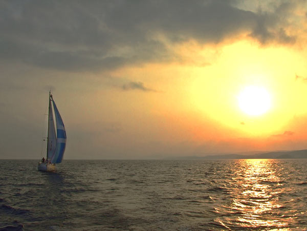Esper sailing up the north east coast of Cyprus. Source: Jim Hughes