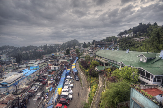 View from Dekeling hotel, Darjeeling