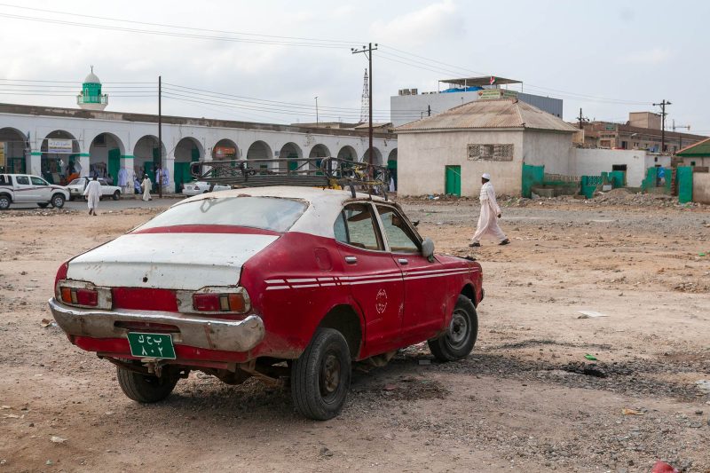 old red car in port sudan