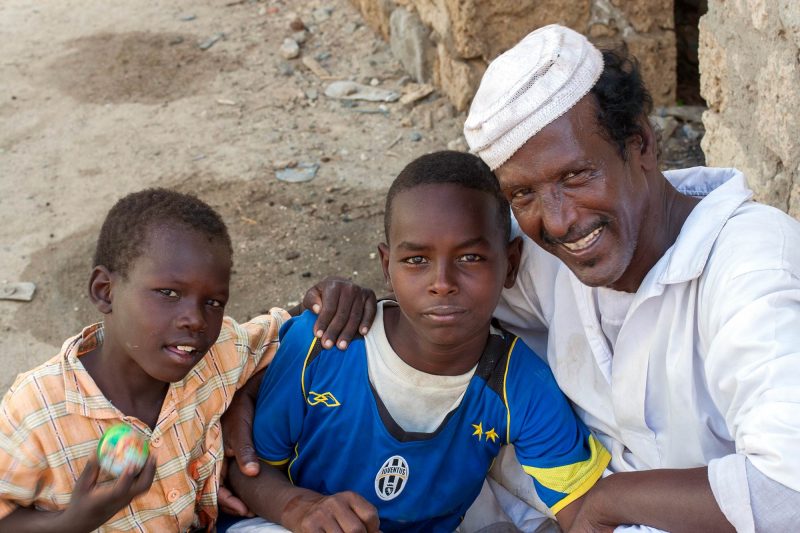 portrait of a muslim family