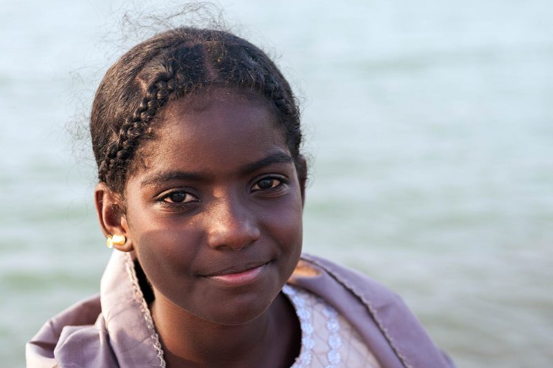 portrait of a muslim girl sudan