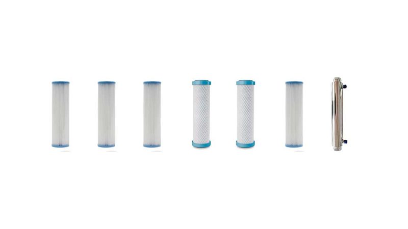 six filters and UV treatment