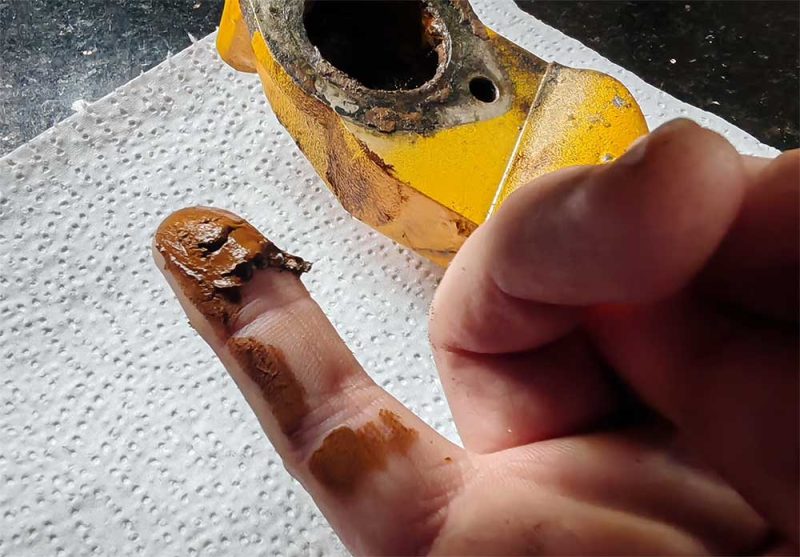 clogged cooling system on diesel generator