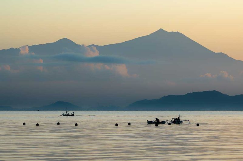 fishermen in early morning lombok