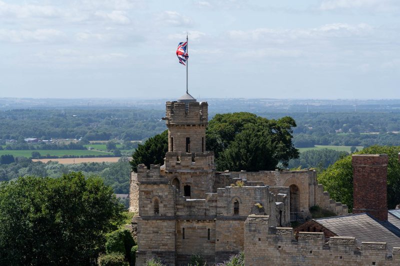 Lincoln castle, west of historic Lincoln Cathedral