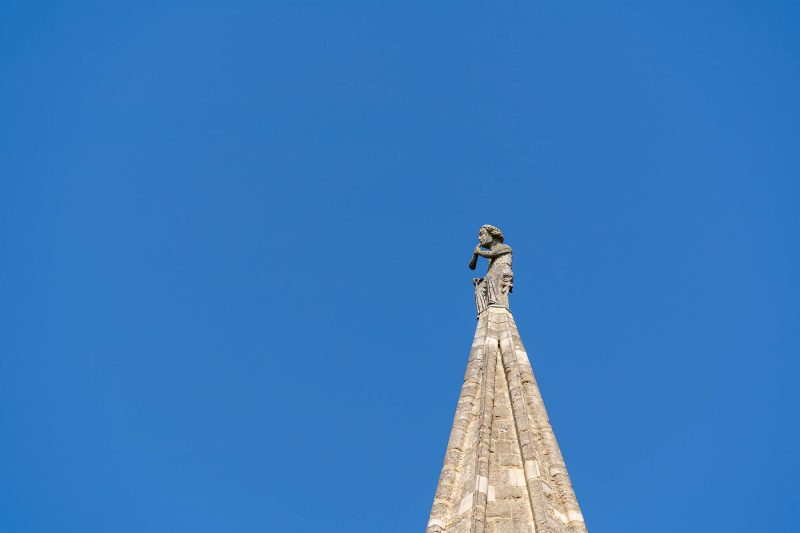 The Swineherd of Stow on Lincoln cathedral