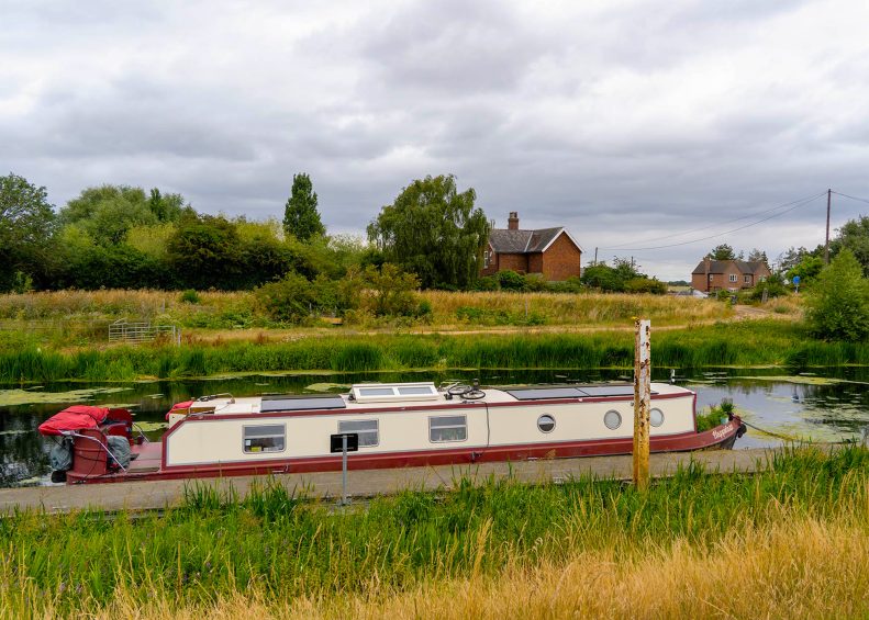 CRT mooring on the Witham towards Boston